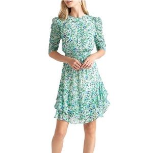 NWT Shoshanna- Misty Rayna Puff-Sleeve Dress